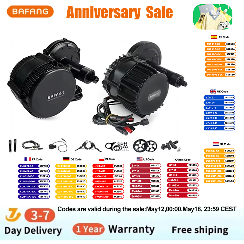 Bafang BBSHD 1000 واط 52 فولت  - مراجعة Mid Drive Motor Kit 52V 1000W وسعره
