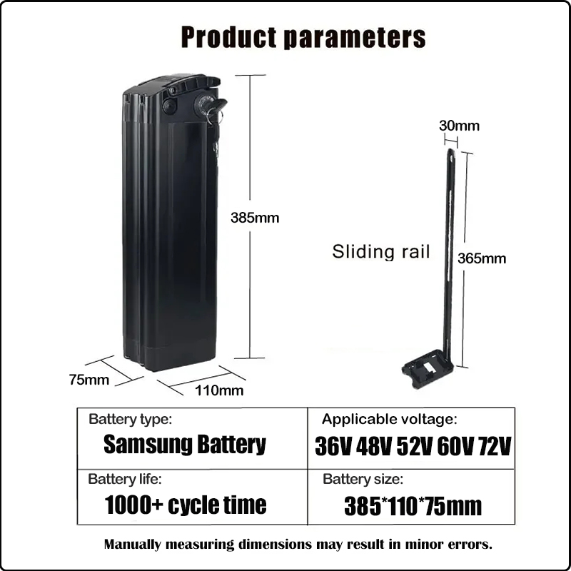بطارية دراجة كهربائية 36 فولت  - مراجعة Electric Bicycle Battery 72V 30Ah وسعره